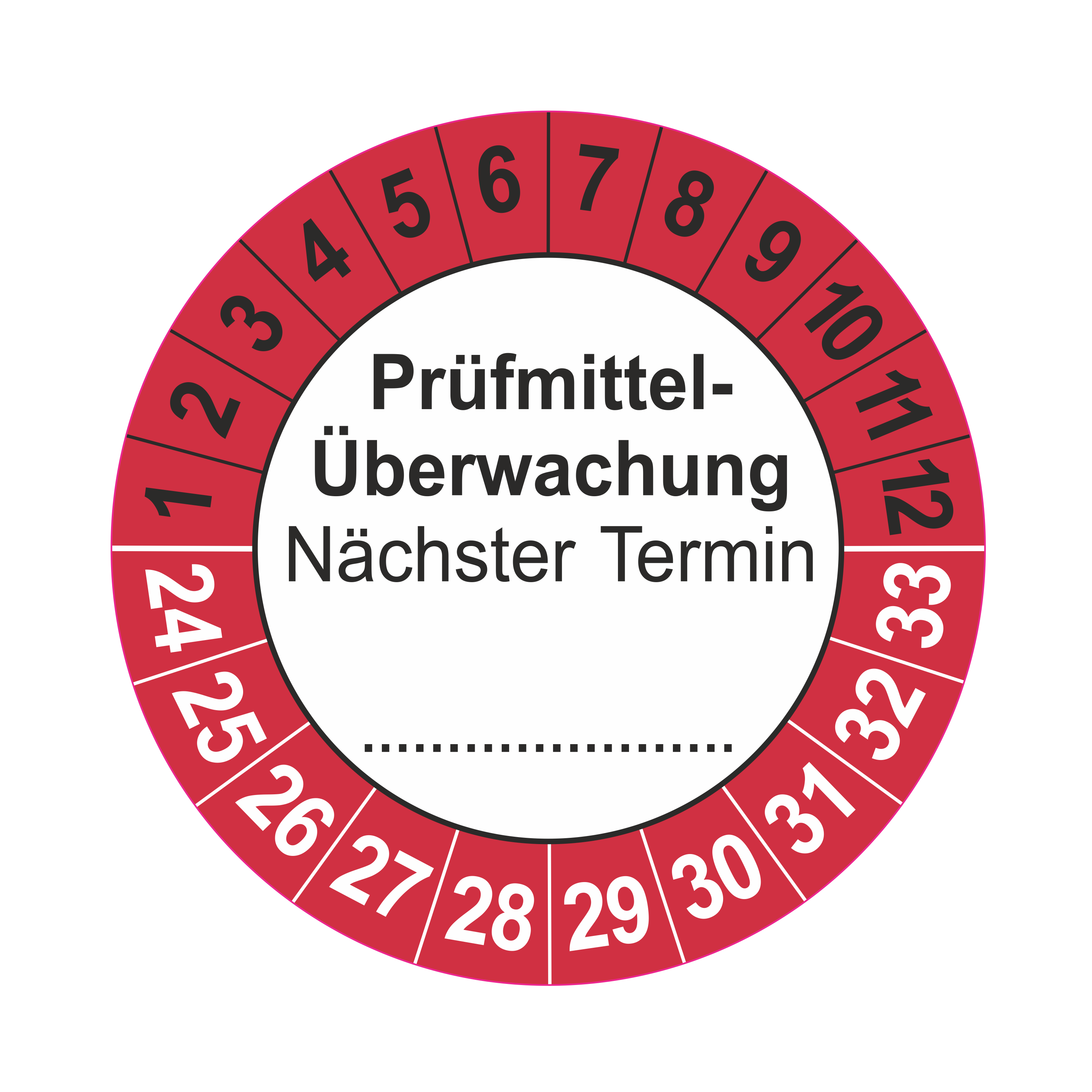 Prüfmittelkennzeichnung / Prüfmittelüberwachung inkl. Jahreszahl