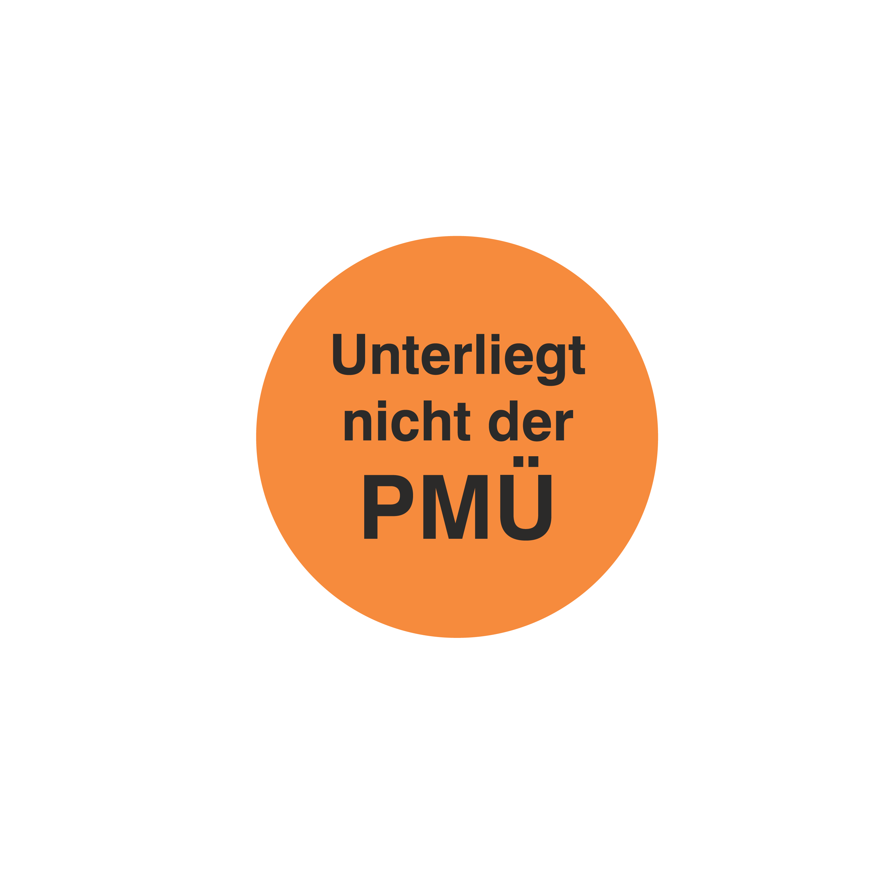 Prüfmittelkennzeichnung / Unterliegt nicht der PMÜ
