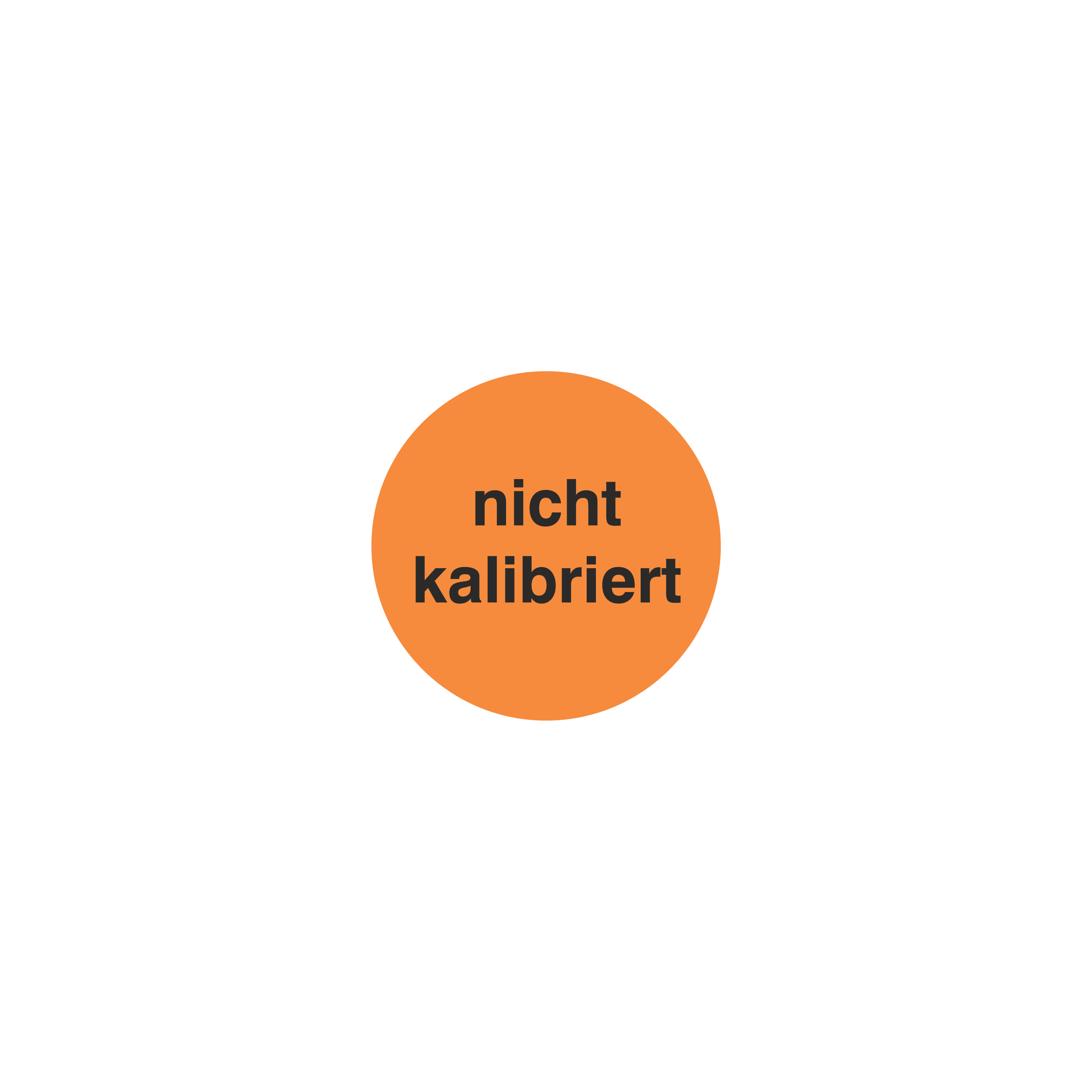 Prüfmittelkennzeichnung / nicht kalibriert