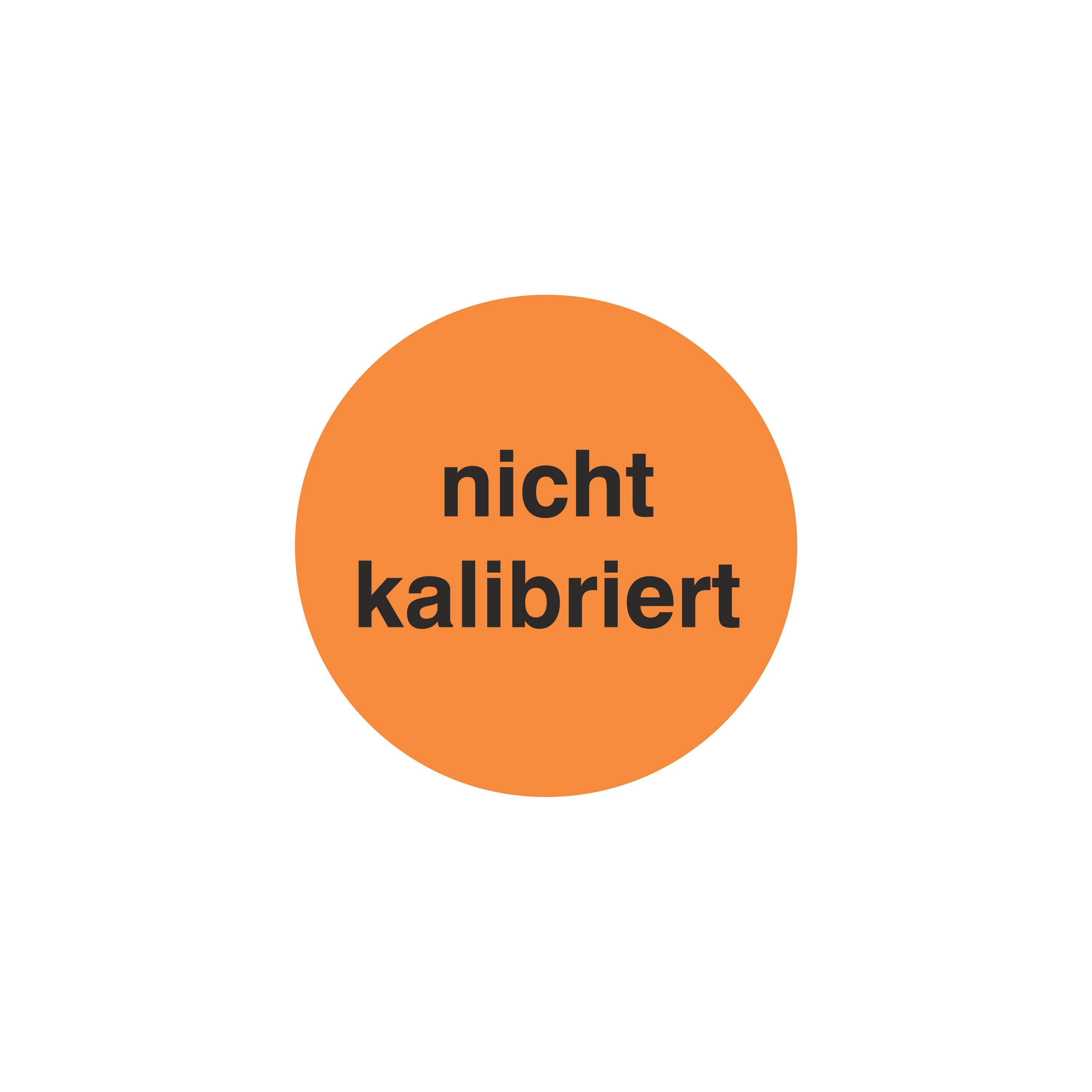 Prüfmittelkennzeichnung / nicht kalibriert