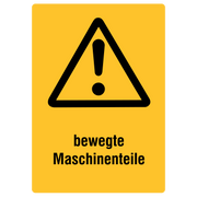 Betriebskennzeichnung / bewegte Maschinenteile