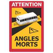 Fahrzeugkennzeichnung für Busse und Wohnmobile / Attention Angles Morts