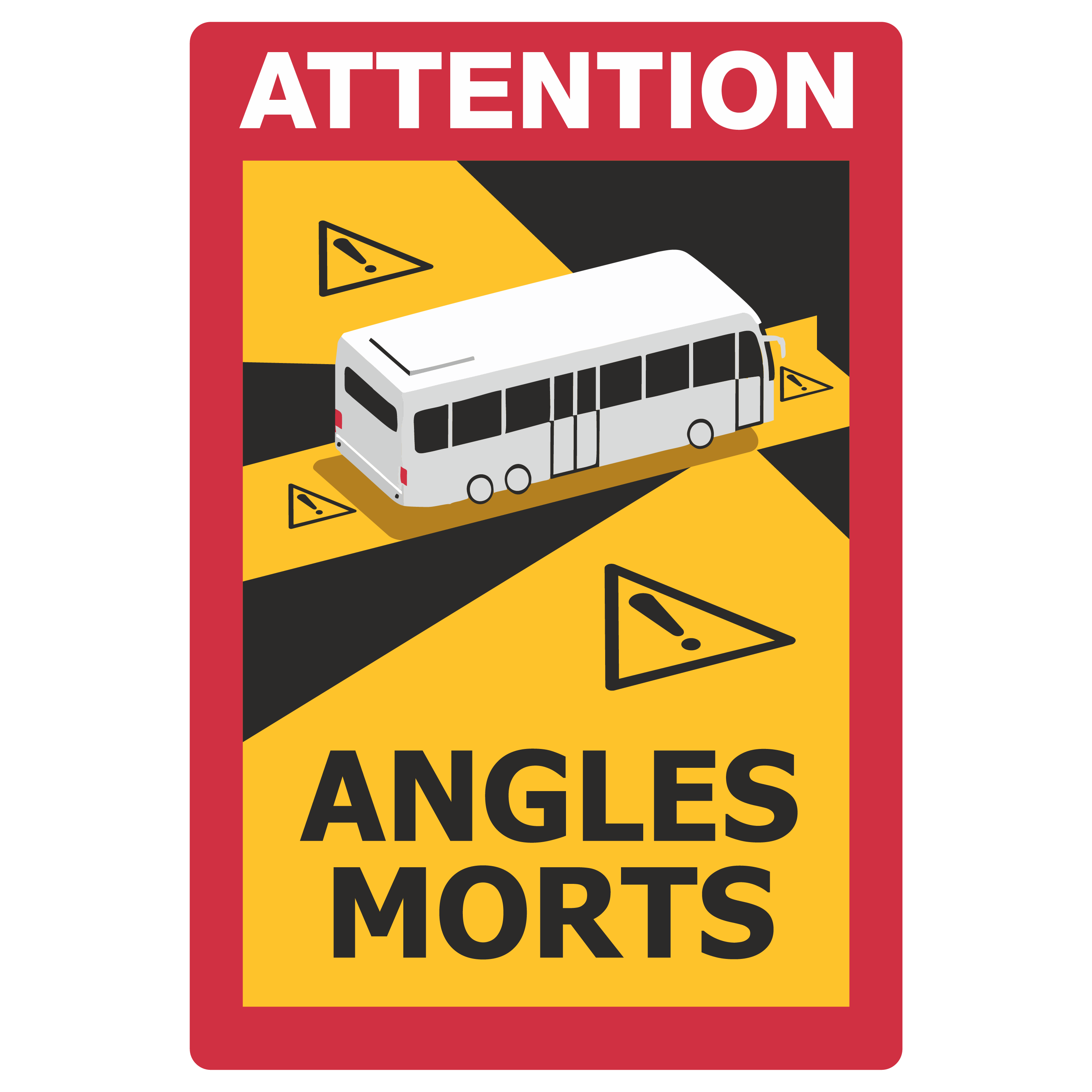 Fahrzeugkennzeichnung für Busse und Wohnmobile / Attention Angles Morts