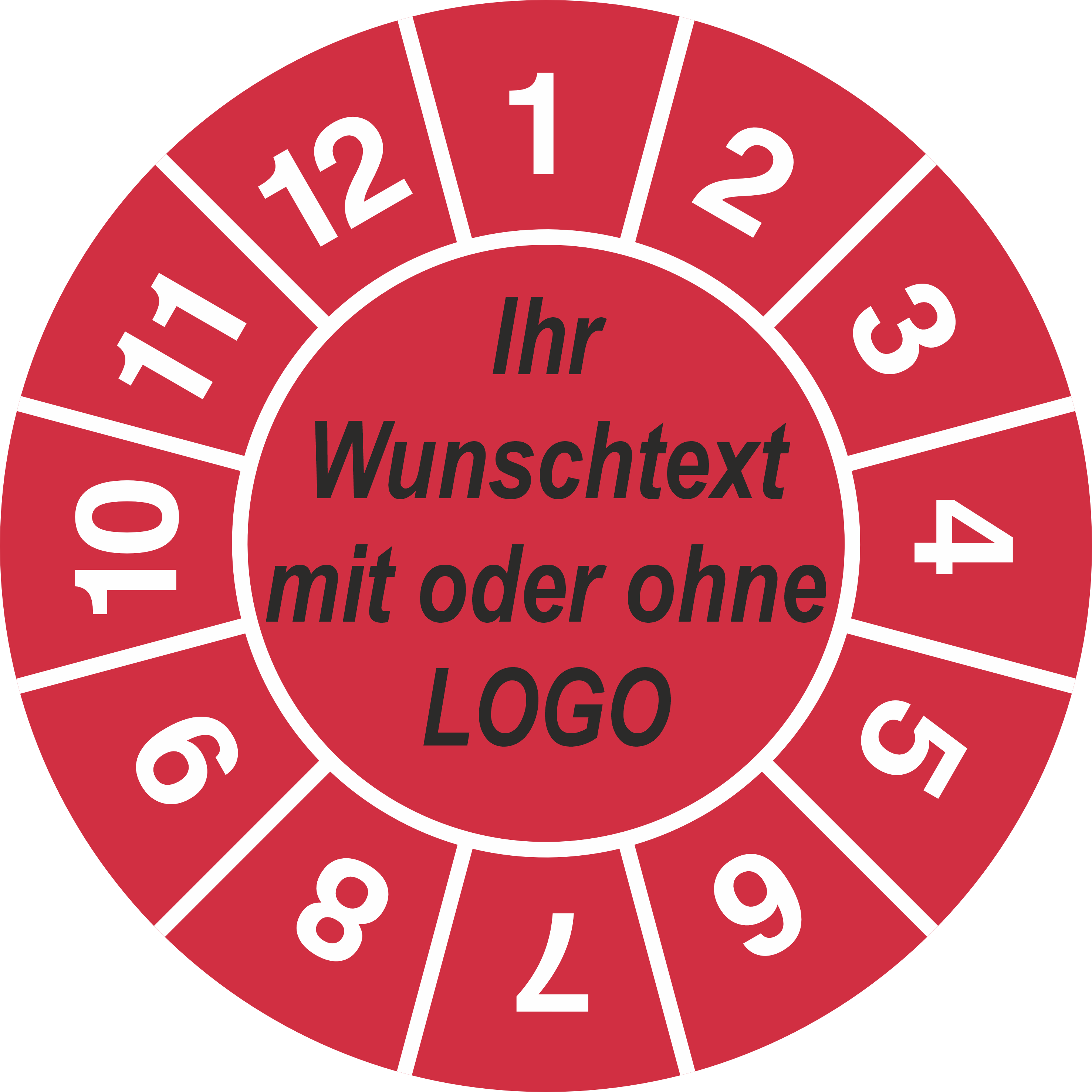 Prüfplaketten nach Wunsch