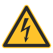 Warnzeichen / Warnung vor elektrischer Spannung