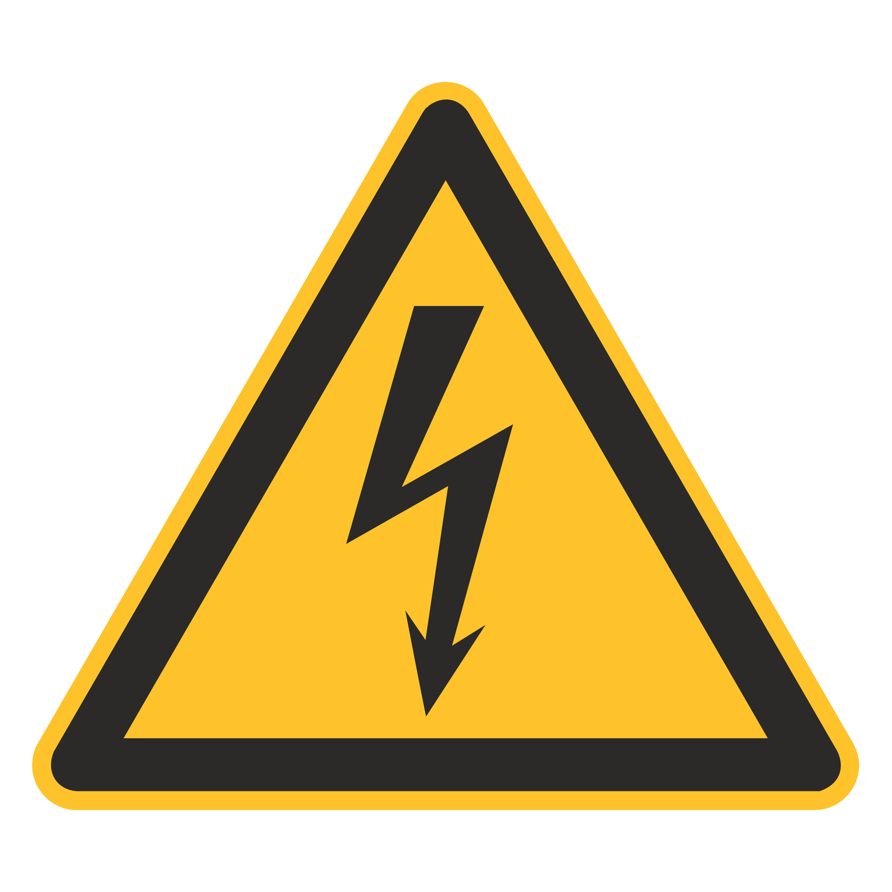 Warnzeichen / Warnung vor elektrischer Spannung