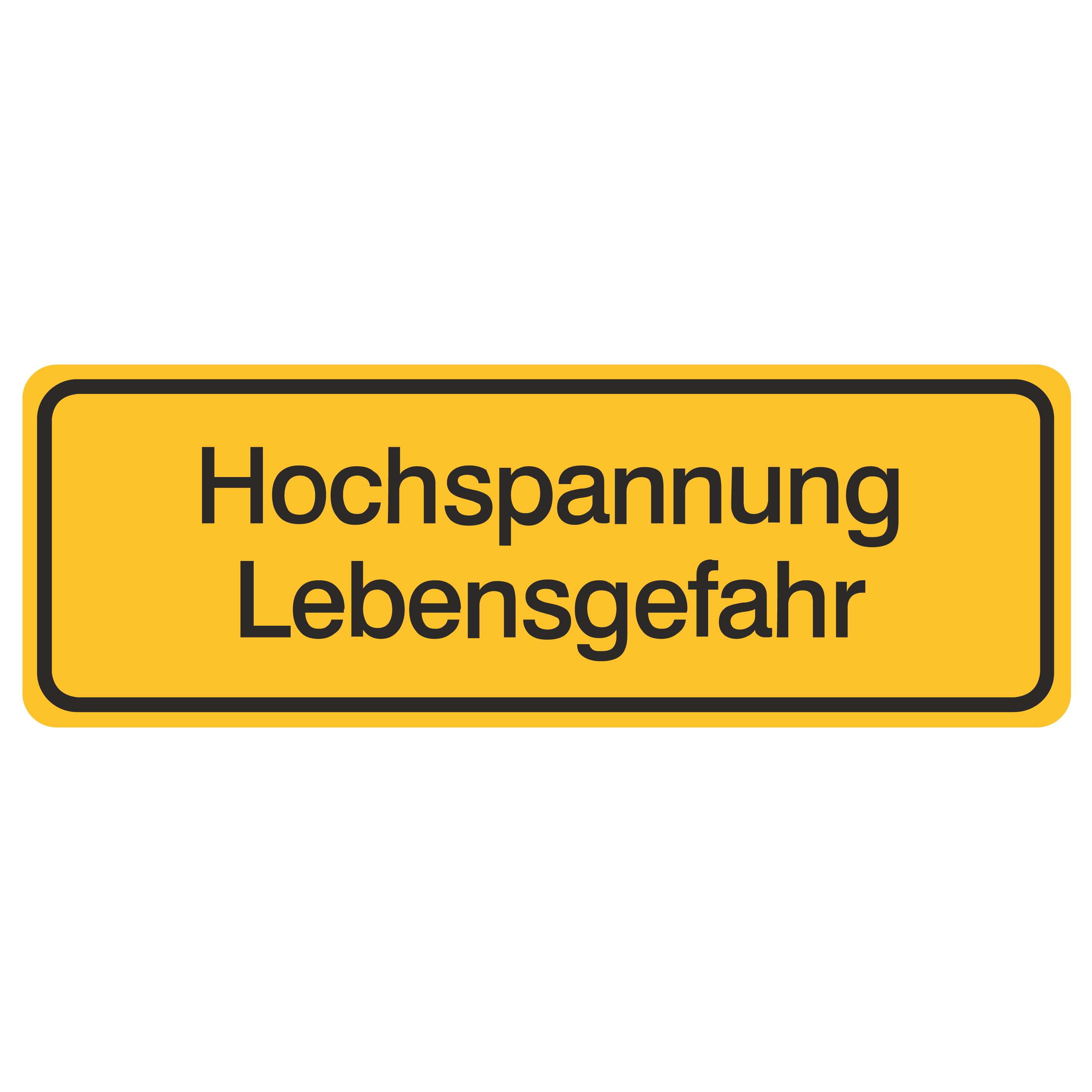 Hochspannung Lebensgefahr