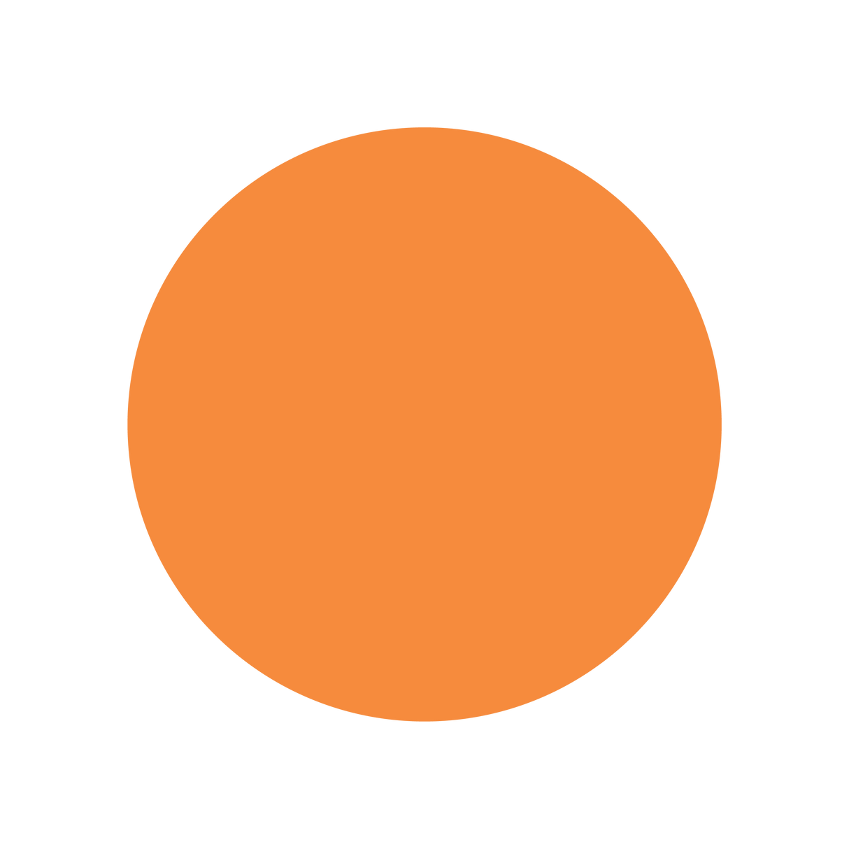 Markierungspunkt orange / Vinyl