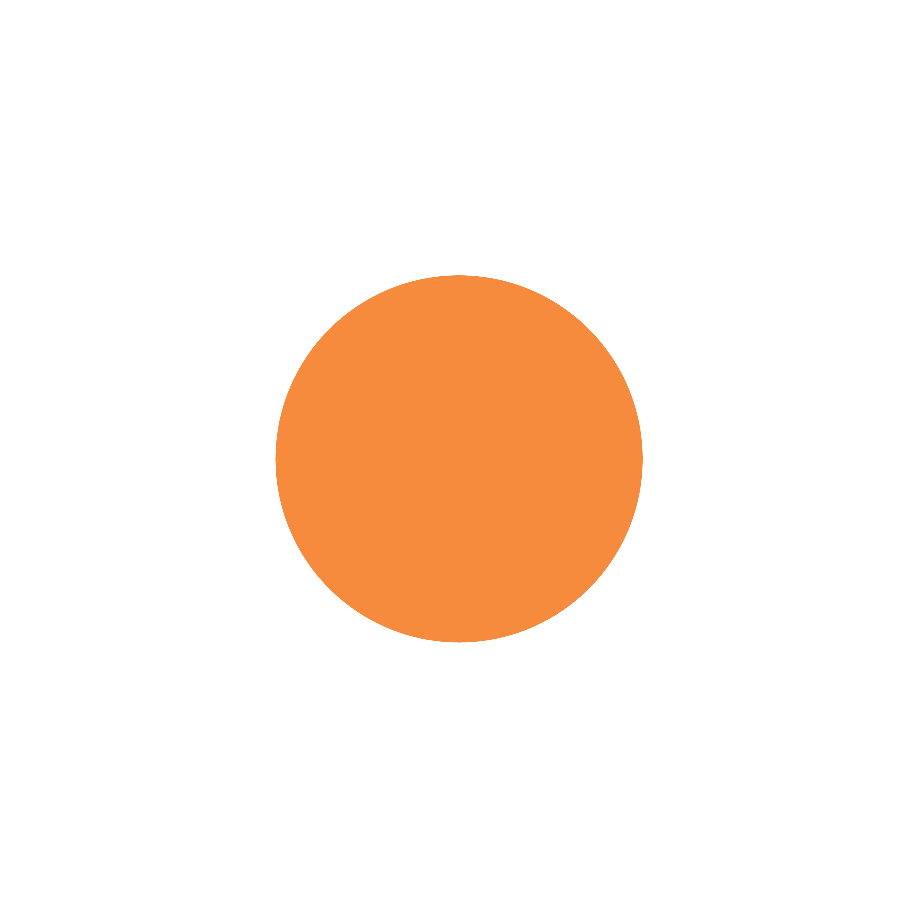 Markierungspunkt orange / Vinyl
