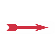 Richtungspfeil rot / Hintergrund weiß