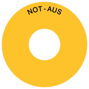 Not-Aus-Kontrastunterlage DE