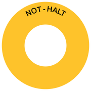 Not-Halt-Kontrastunterlage DE