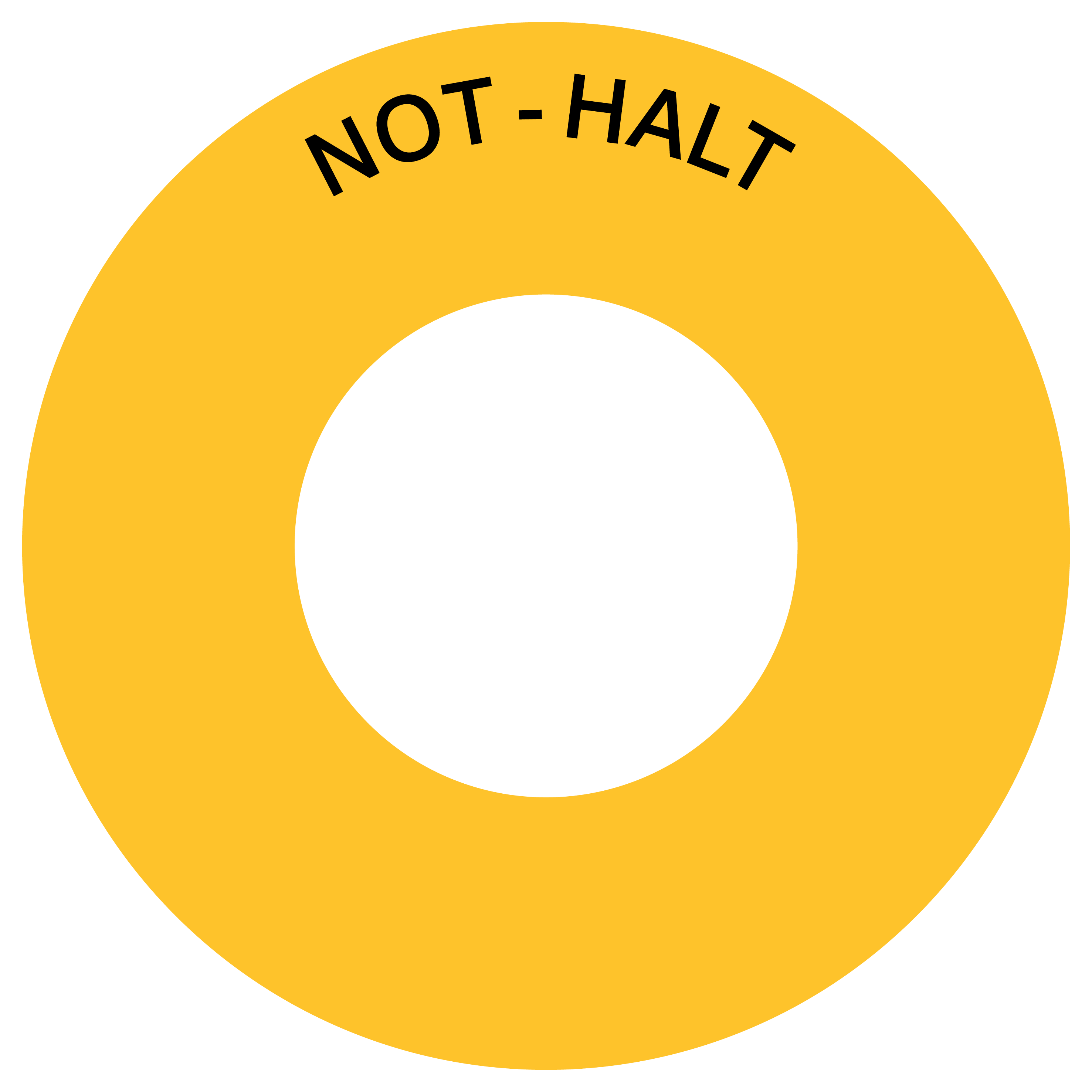 Not-Halt-Kontrastunterlage DE