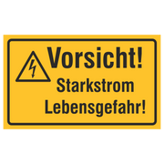 Vorsicht! Starkstrom Lebensgefahr!
