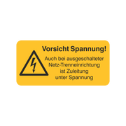 Auch bei ausgeschalteter Netz-Trenneinrichtung...