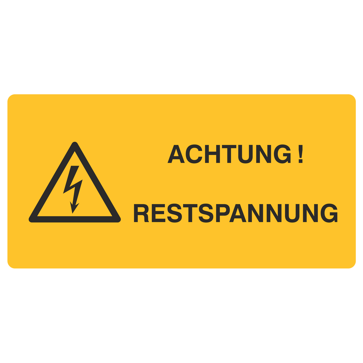 Achtung! Restspannung