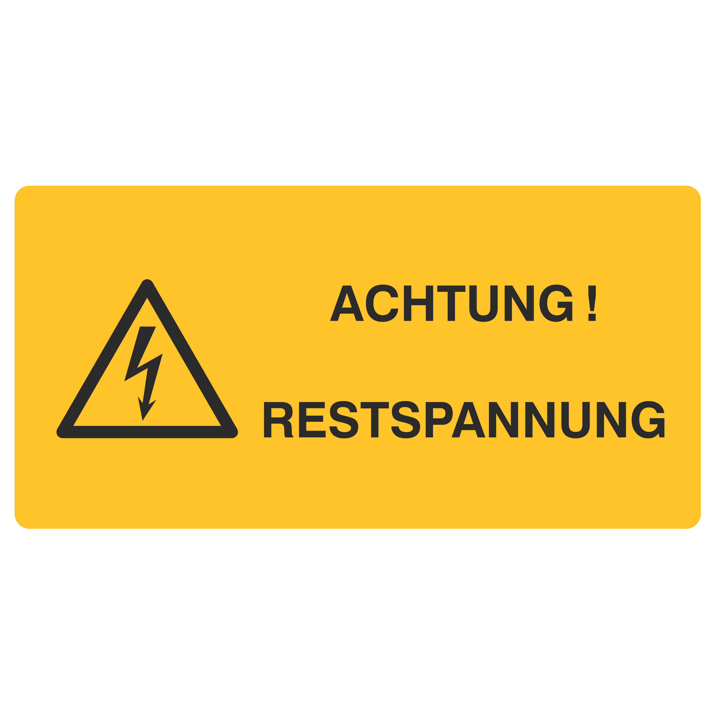 Achtung! Restspannung