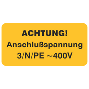Anschlussspannung 3/N/PE ~ 400V