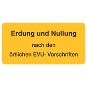 Erdung und Nullung nach den örtlichen EVU-Vorschriften