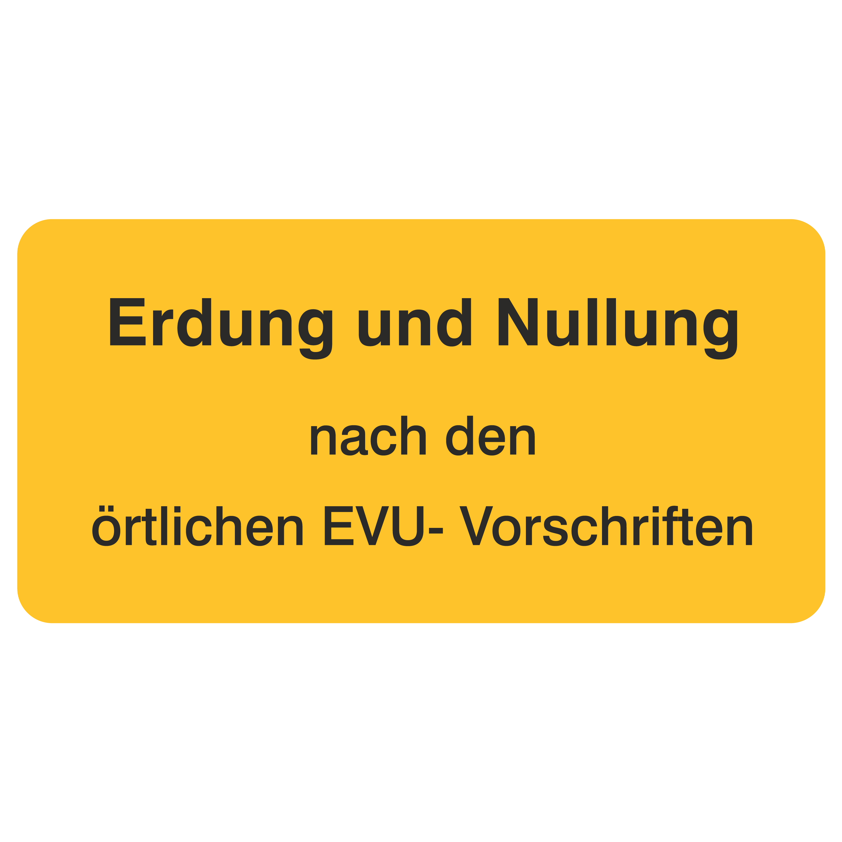 Erdung und Nullung nach den örtlichen EVU-Vorschriften