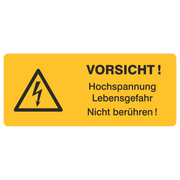 Hochspannung Lebensgefahr Nicht berühren!