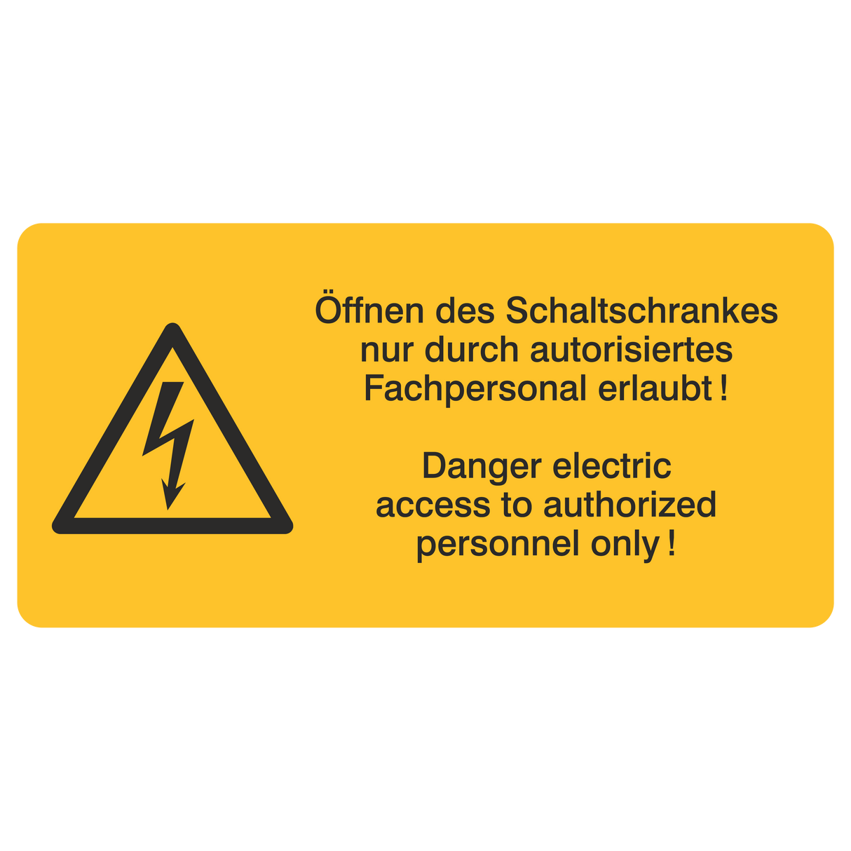 Öffnen des Schaltschrankes...