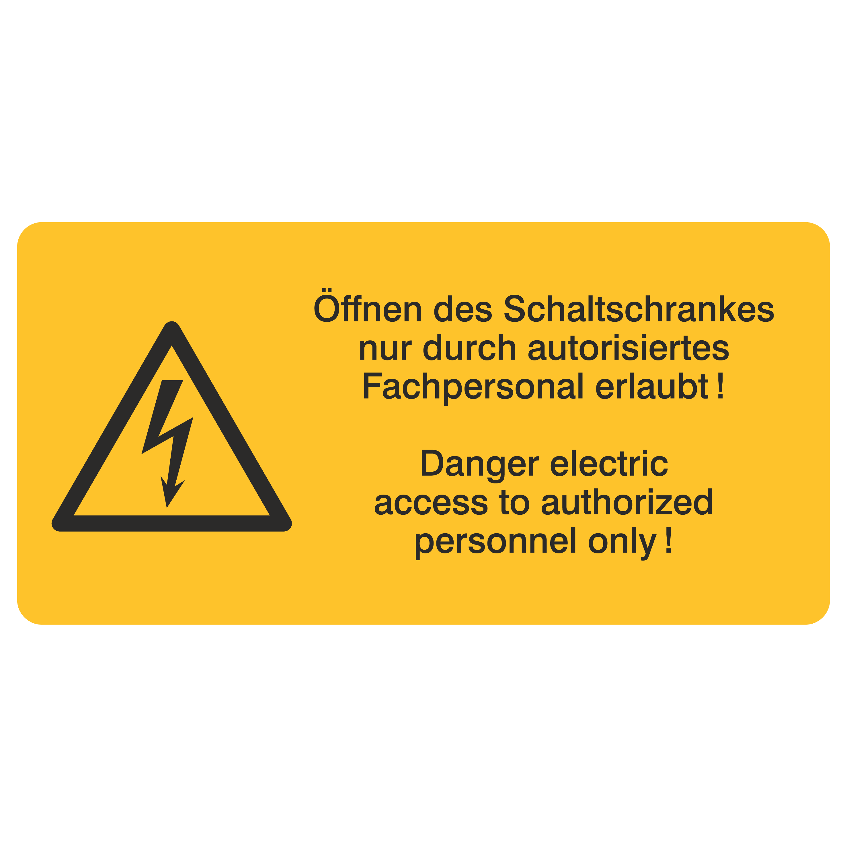 Öffnen des Schaltschrankes...