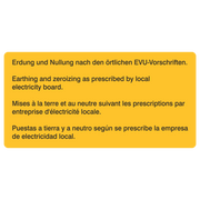 Erdung und Nullung nach den örtlichen EVU-Vorschriften