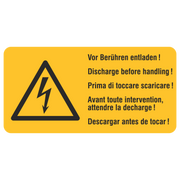 Vor Berühren entladen!