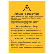 Dieses Gerät darf nur durch unseren Kundendienst...