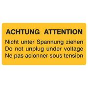 Nicht unter Spannung ziehen