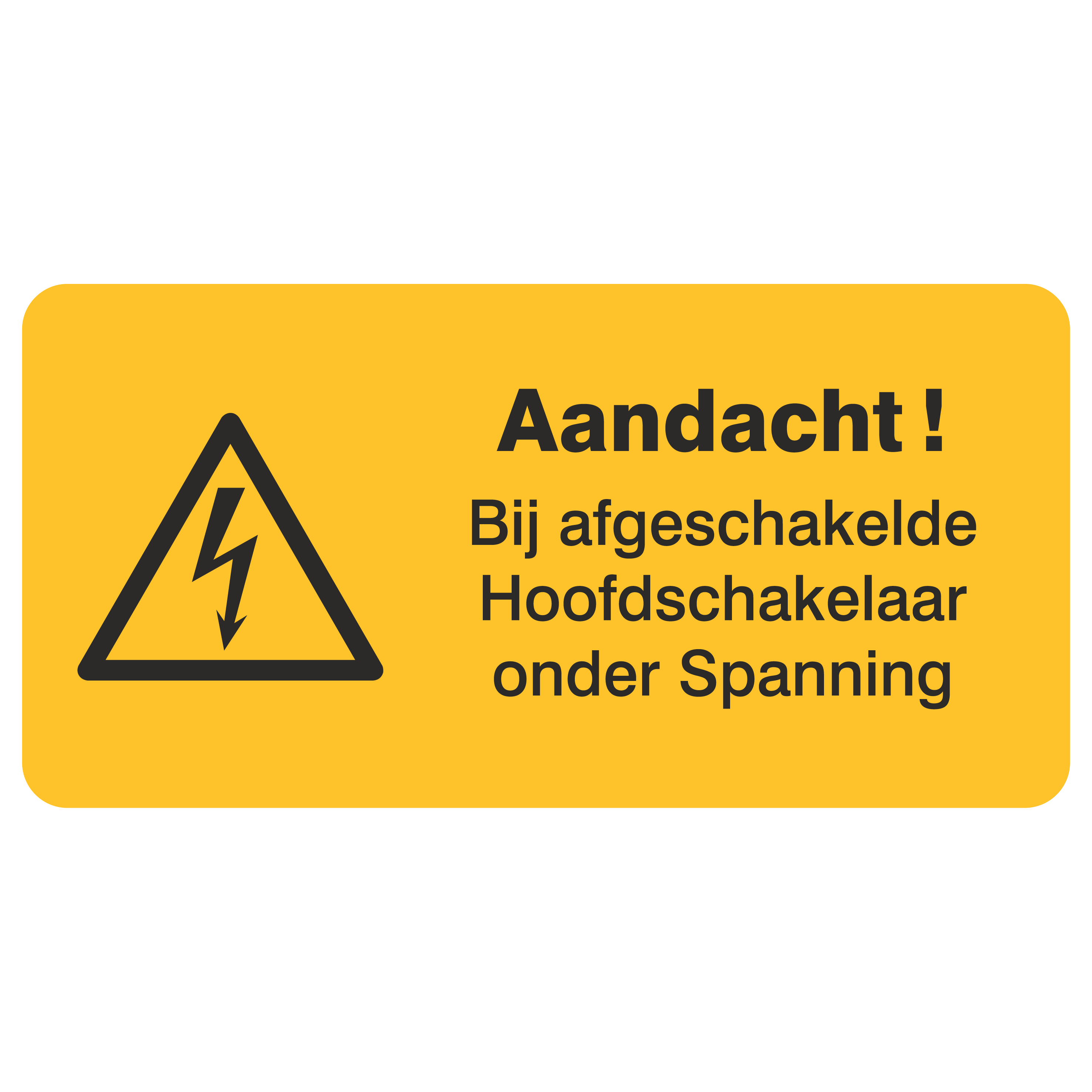 Bei ausgeschaltetem Hauptschalter unter Spannung