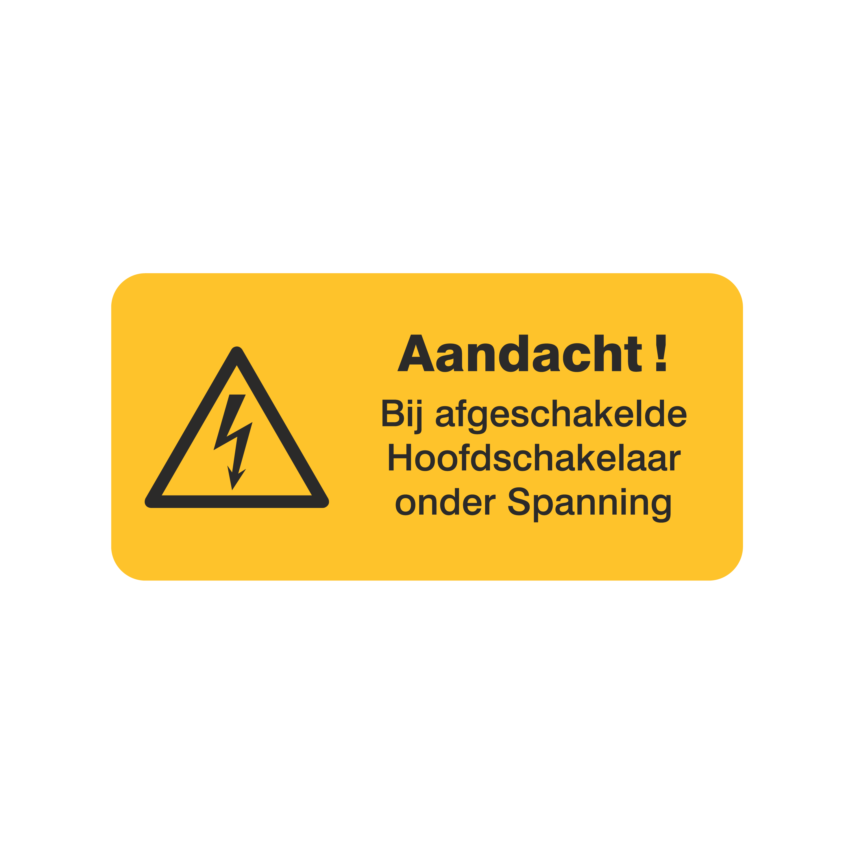 Bei ausgeschaltetem Hauptschalter unter Spannung