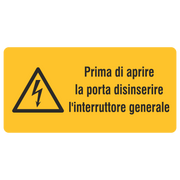 Vor Öffnen des Gehäuses Hauptschalter ausschalten