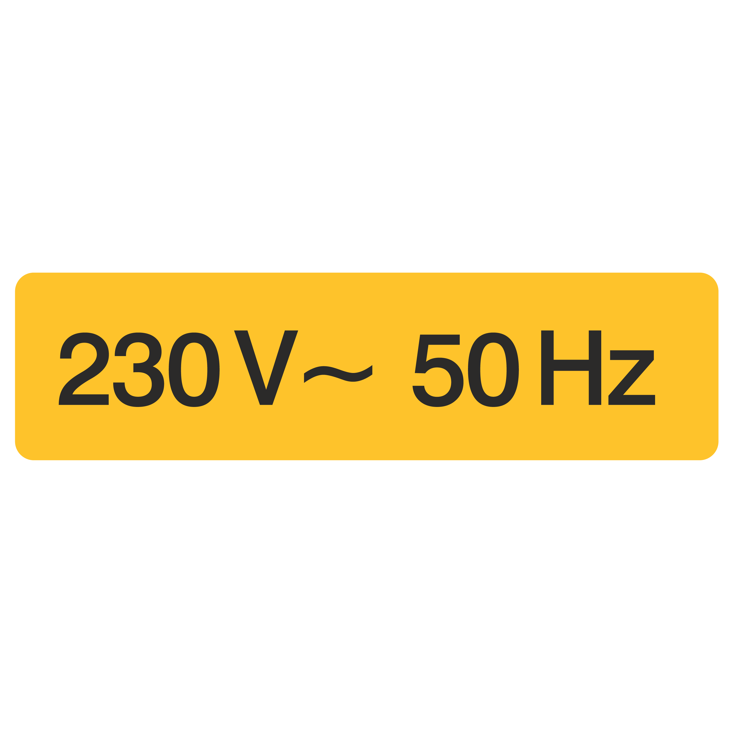 Volt / Hertz Angabe
