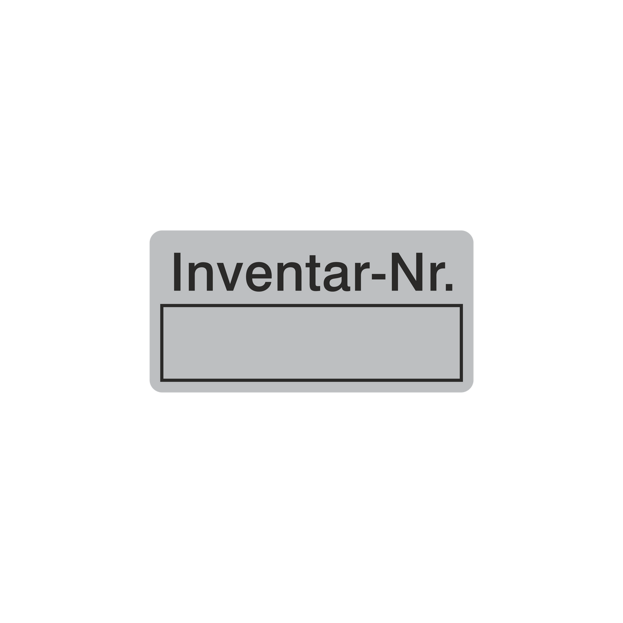 Inventaretikett / Inventarnummer