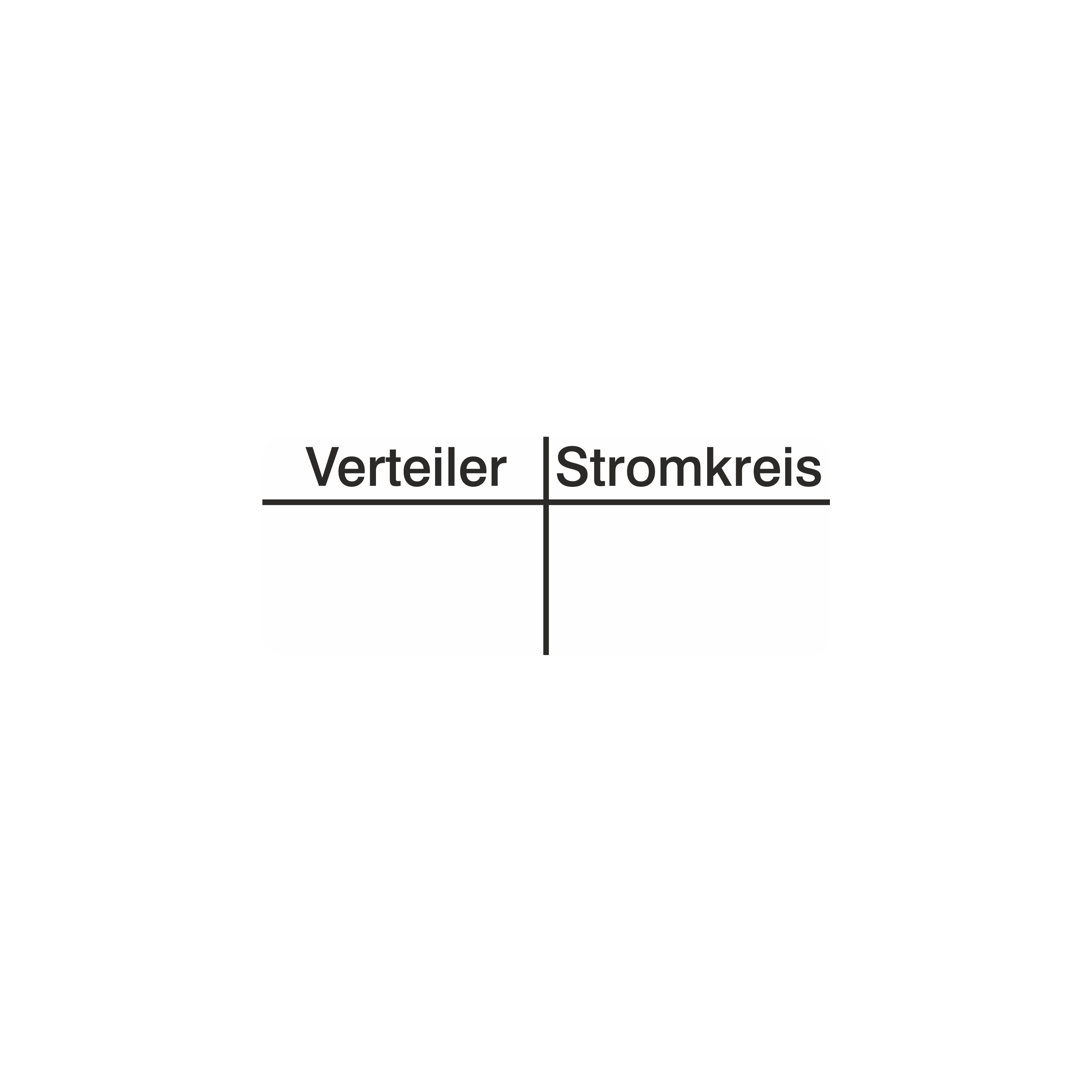 Verteilerkennzeichnung / Verteiler Stromkreis