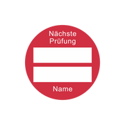 Prüfetiketten / Nächste Prüfung selbst beschriftbar