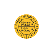 Prüfetiketten / Letzte Prüfung + Nächste Prüfung / für 5 Jahre