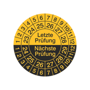 Prüfetiketten / Letzte Prüfung + Nächste Prüfung / für 6 Jahre