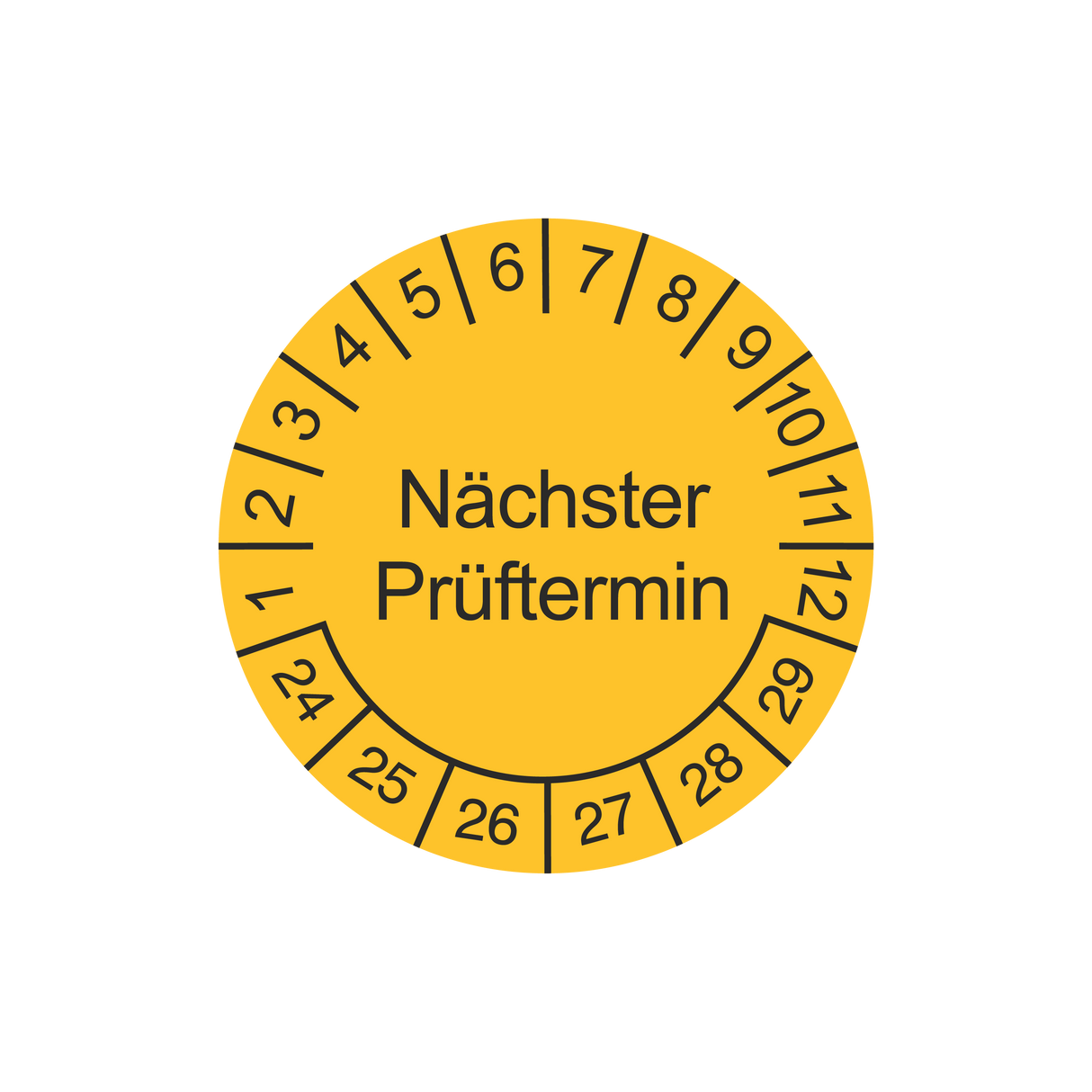 Prüfetiketten / Nächster Prüftermin / für 6 Jahre