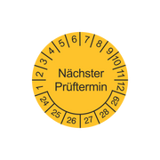 Prüfetiketten / Nächster Prüftermin / für 6 Jahre