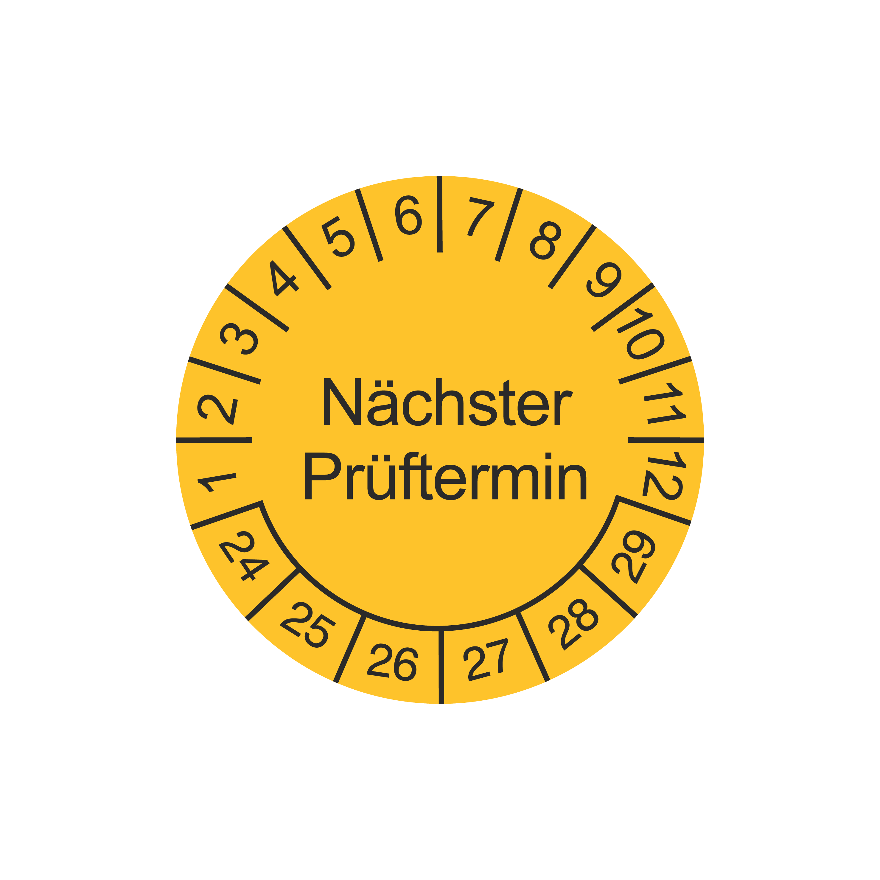Prüfetiketten / Nächster Prüftermin / für 6 Jahre