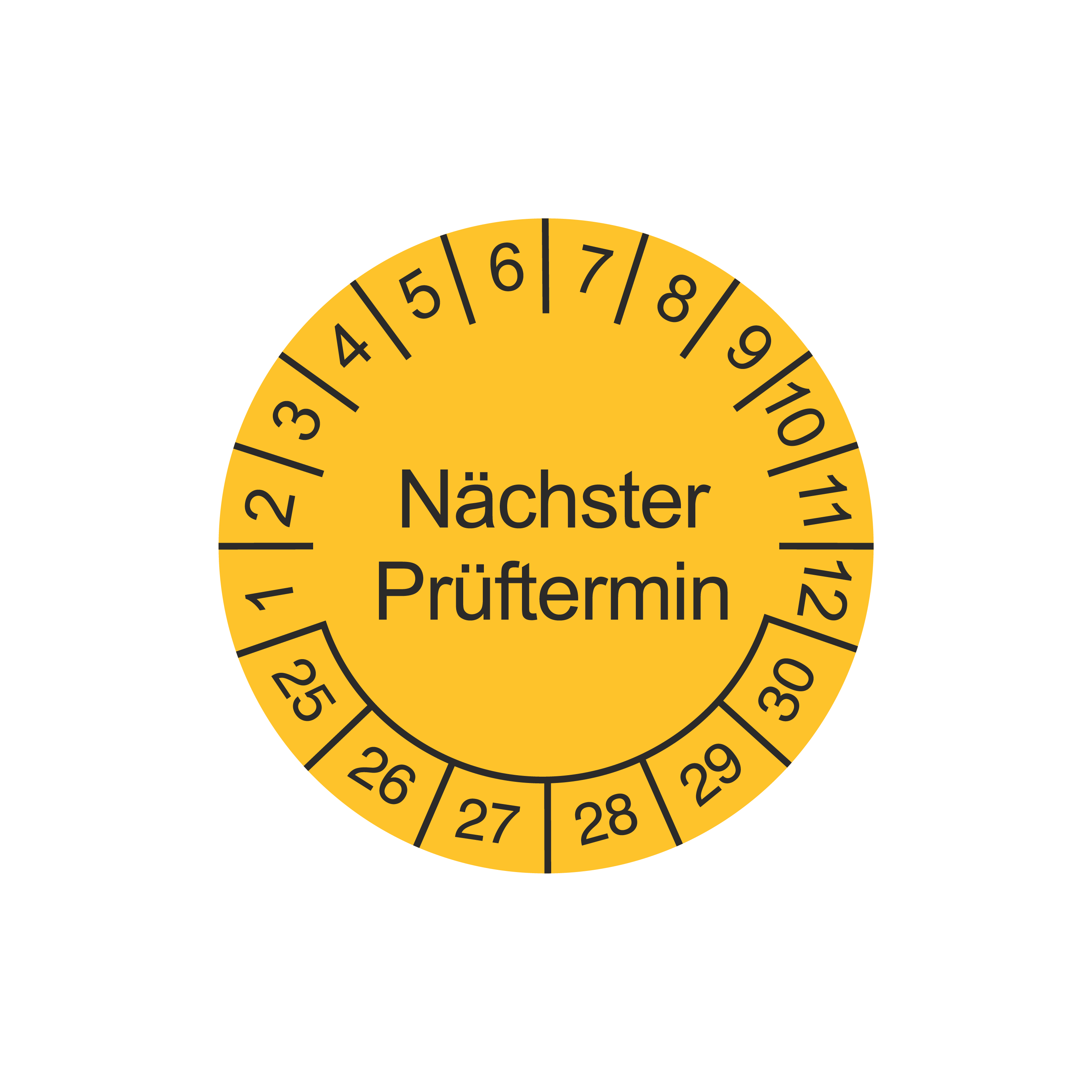 Prüfetiketten / Nächster Prüftermin / für 6 Jahre