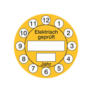 Prüfetiketten / Elektrisch geprüft / 12 Monate