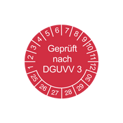 Prüfetiketten / geprüft nach DGUVV 3 / für 6 Jahre