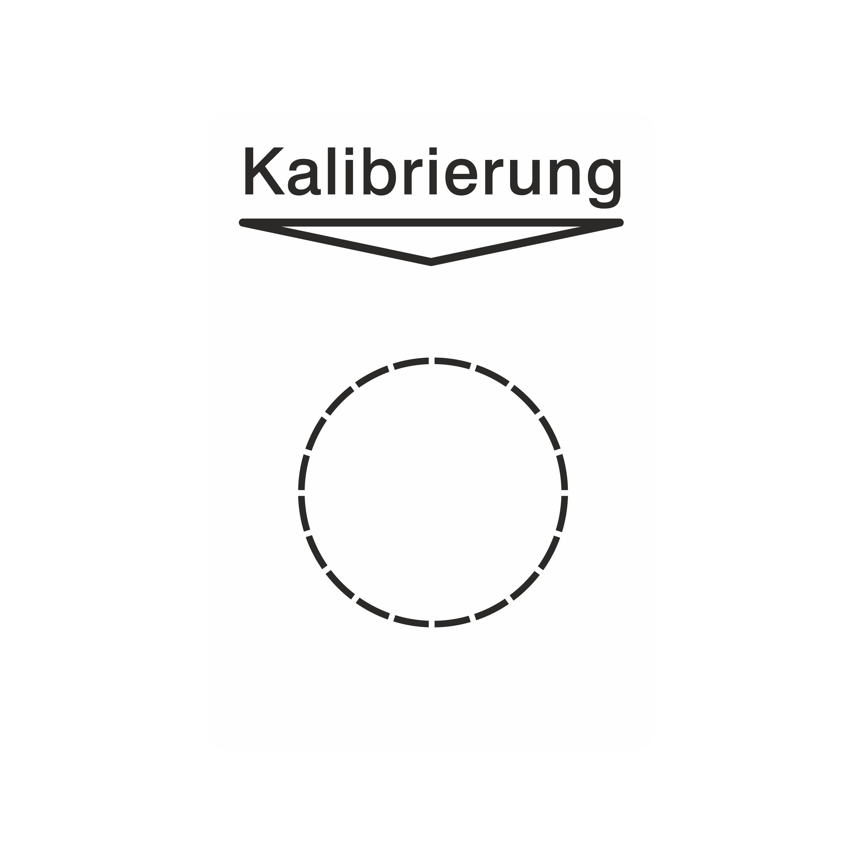Grundplakette für Prüfetiketten / Kalibrierung