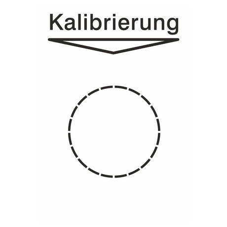 Grundplakette für Prüfetiketten / Kalibrierung