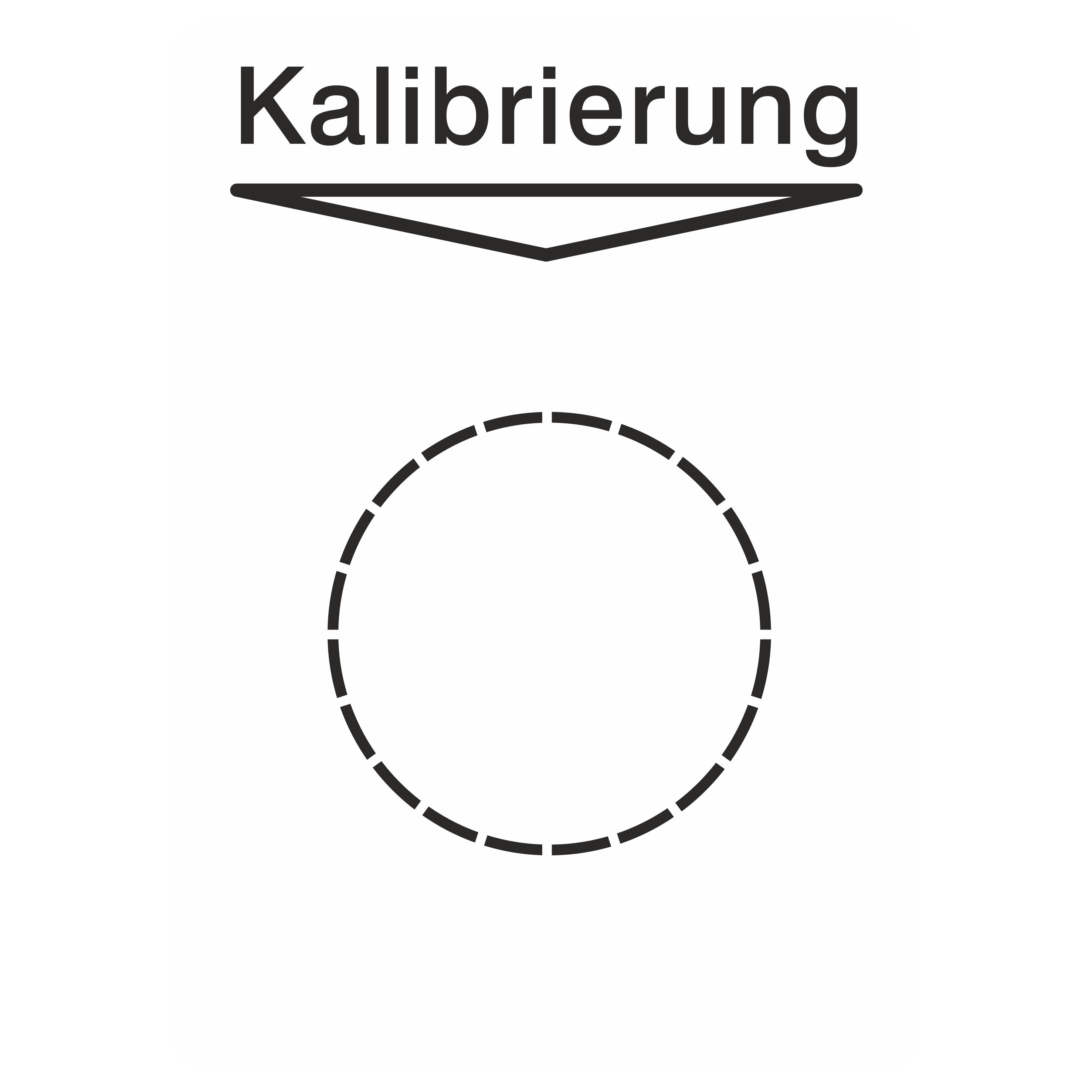 Grundplakette für Prüfetiketten / Kalibrierung