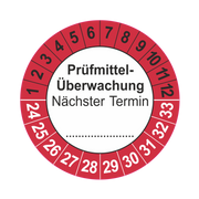 Prüfmittelkennzeichnung / Prüfmittelüberwachung inkl. Jahreszahl